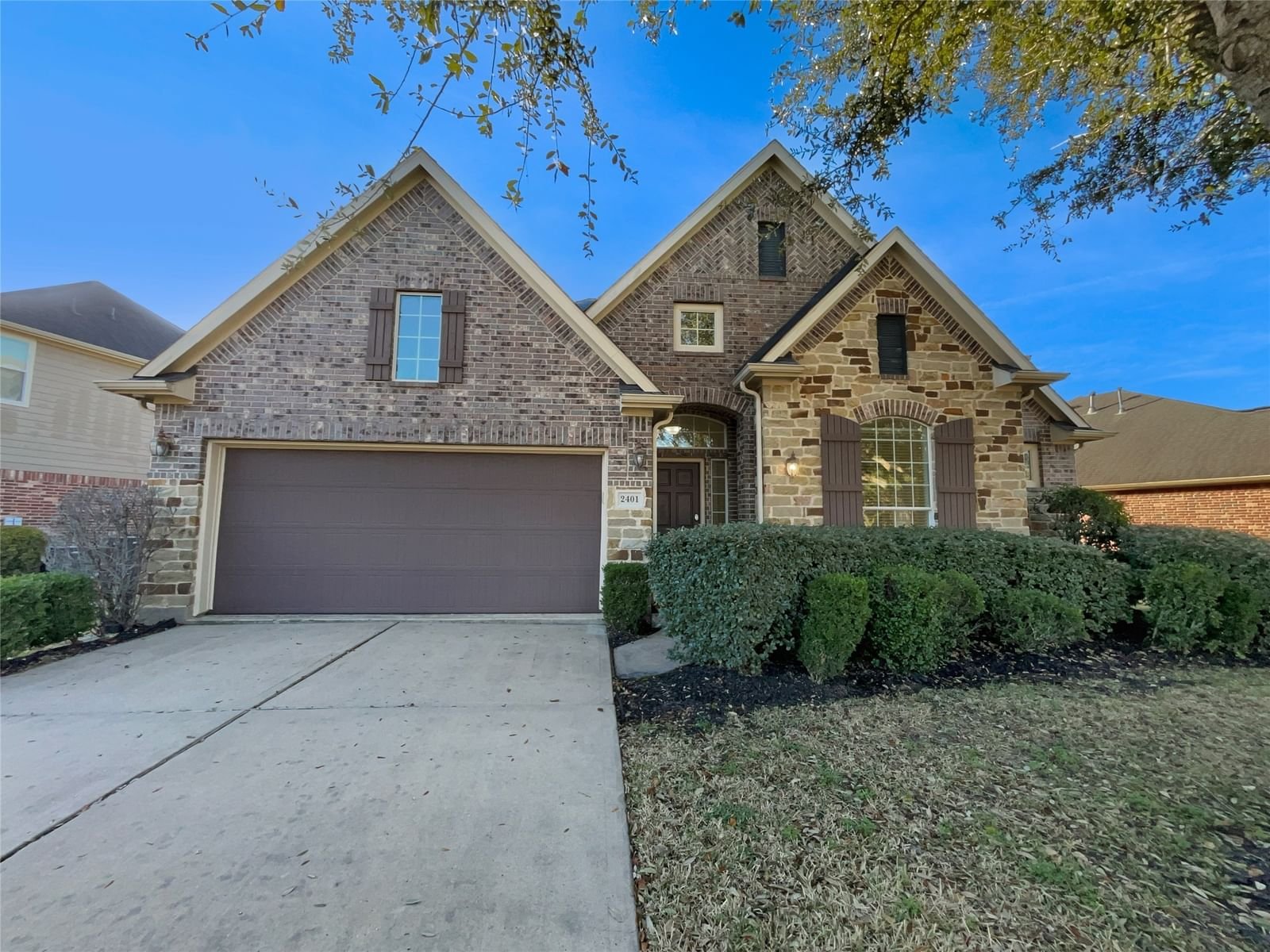 Real estate property located at 2401 Fastwater Creek, Brazoria, Shadow Creek Ranch Sf1-Sf2-Sf3, Pearland, TX, US