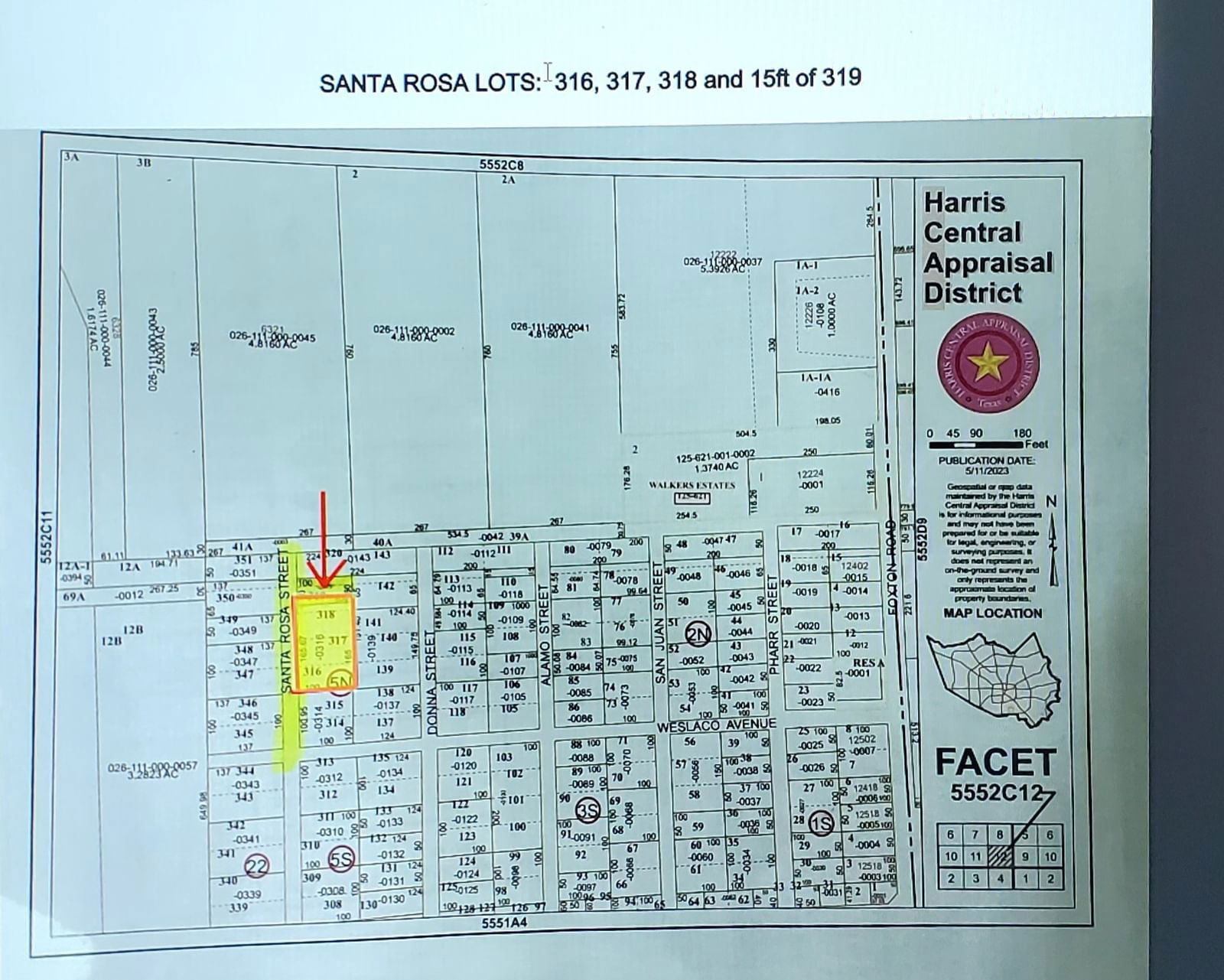 Real estate property located at 000 Santa Rosa, Harris, NA, Houston, TX, US