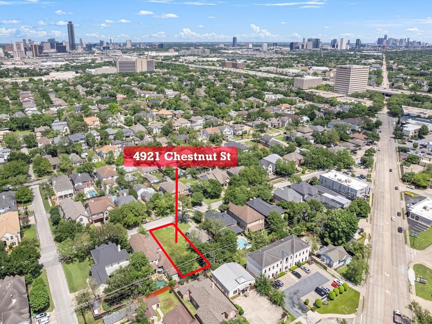 Real estate property located at 4921 Chestnut, Harris, Bellaire, Bellaire, TX, US