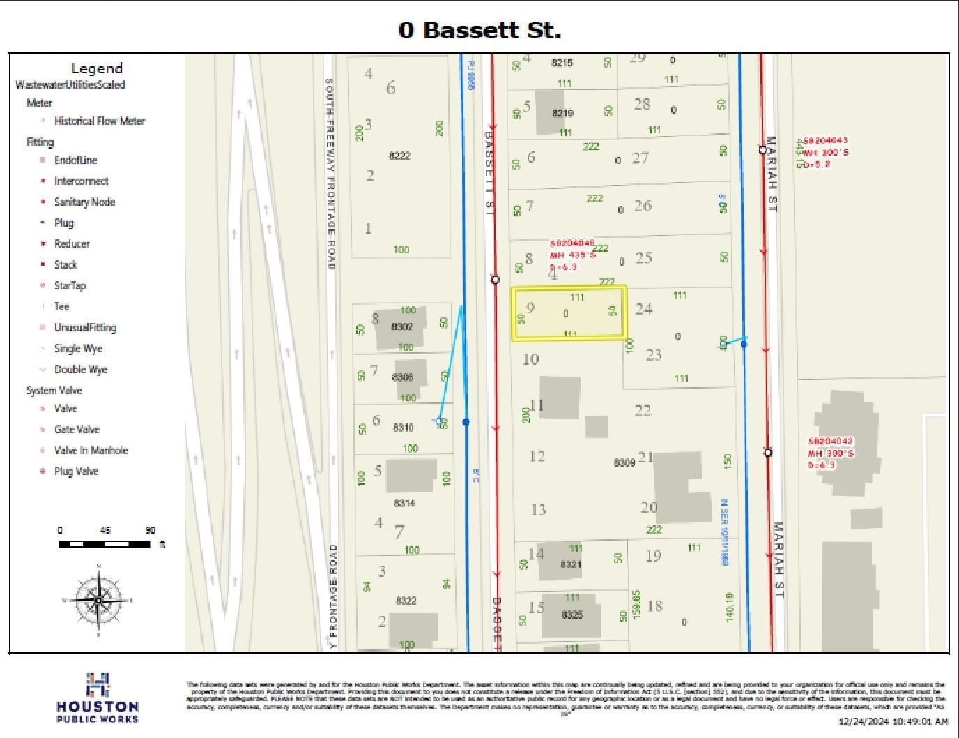 Real estate property located at 0 Bassett, Harris, Grigsby Terrace, Houston, TX, US