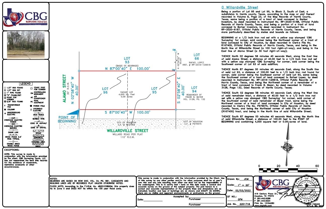 Real estate property located at 0 Willardville, Harris, South/East, Houston, TX, US