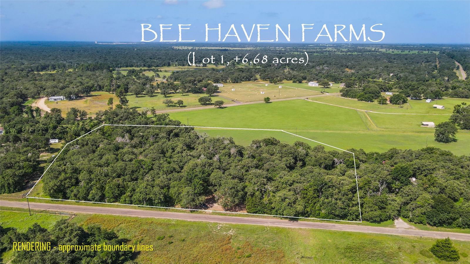 Real estate property located at TBD County Road 315 - 6 acres, Burleson, Bee Haven Farms, Caldwell, TX, US