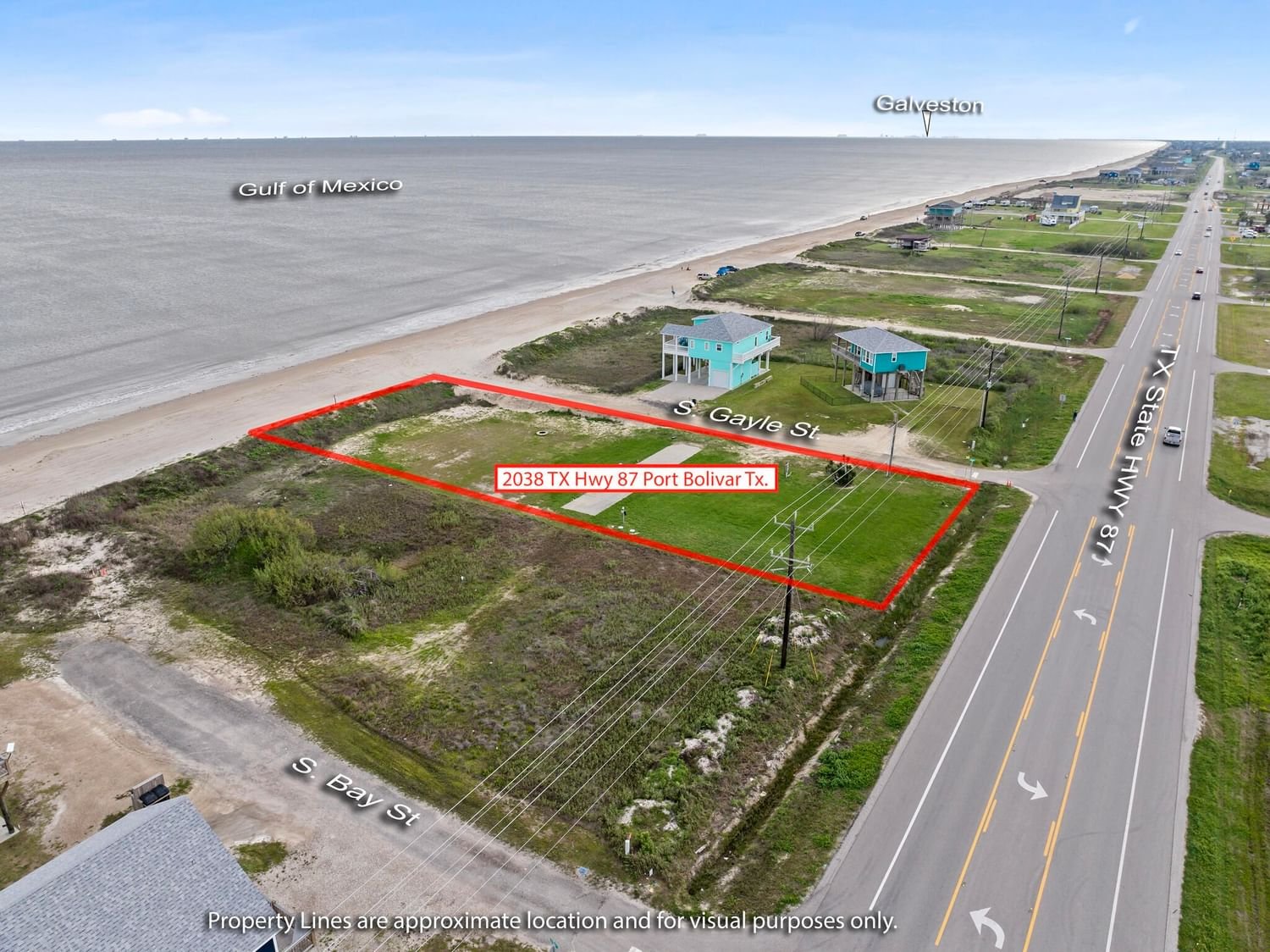 Real estate property located at 2038 Hwy 87, Galveston, Delmar 1, Gilchrist, TX, US