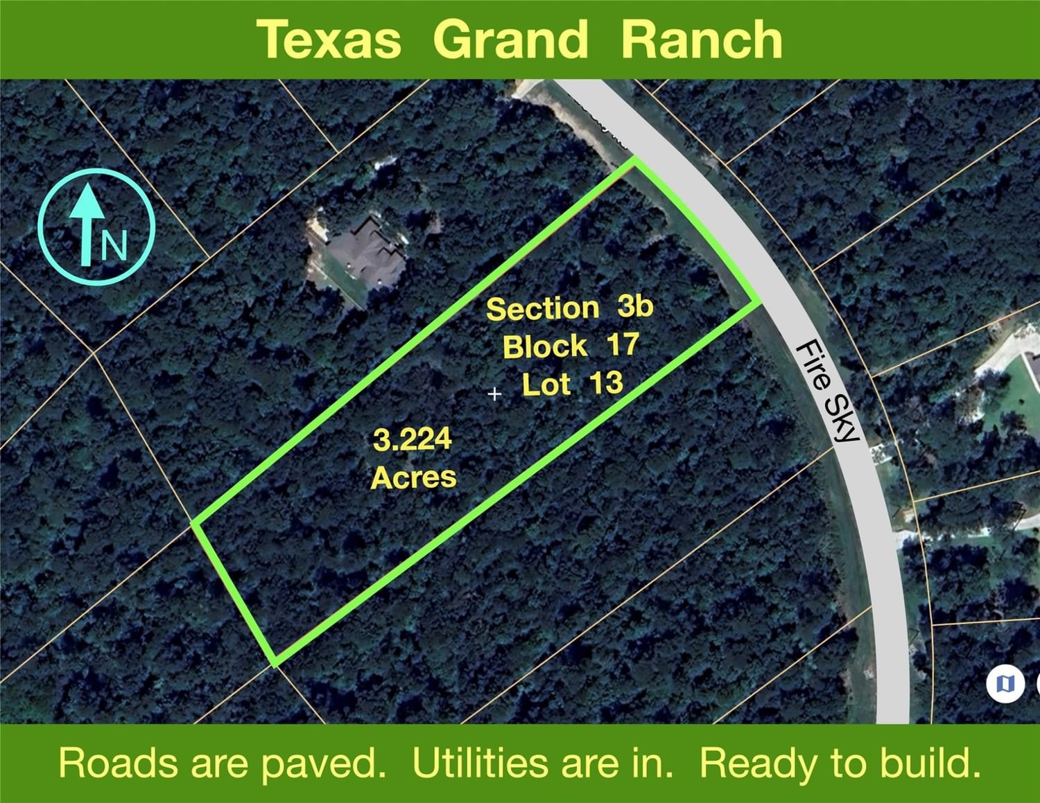 Real estate property located at 3b-17-13 Fire Sky, Walker, Texas Grand Ranch, Huntsville, TX, US