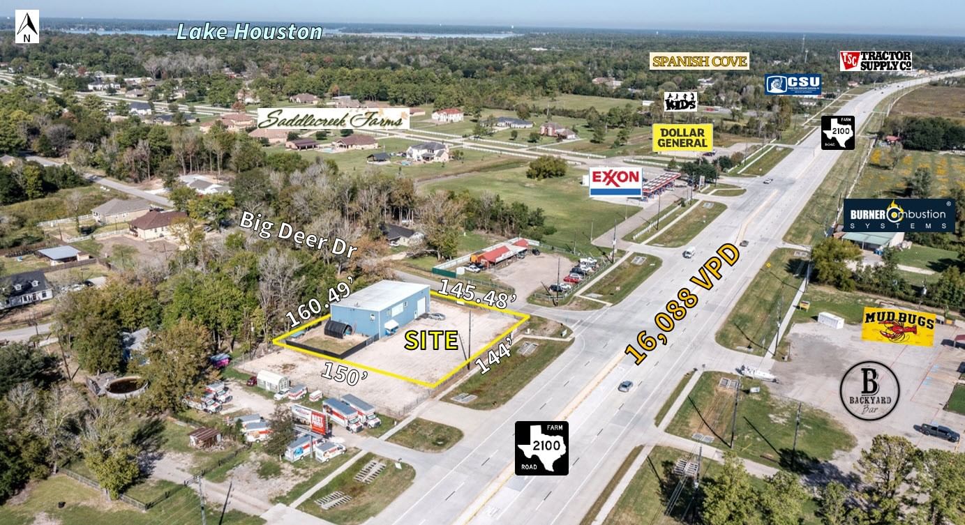 Real estate property located at 21515 Fm 2100, Harris, Happy Hide A Way Sec 01 U/R, Crosby, TX, US