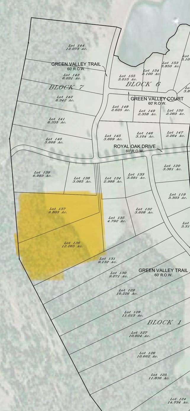 Real estate property located at Lot 137 ROYAL OAK DRIVE, Tyler, LAKELAND RANCH, Hillister, TX, US