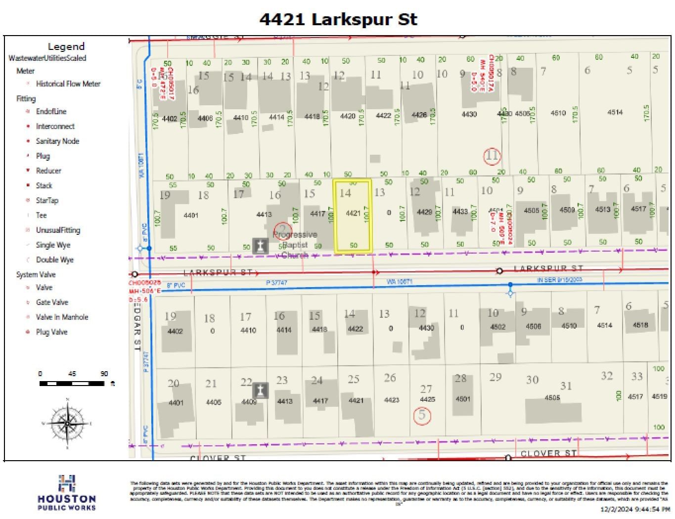 Real estate property located at 4421 Larkspur, Harris, Flower City, Houston, TX, US