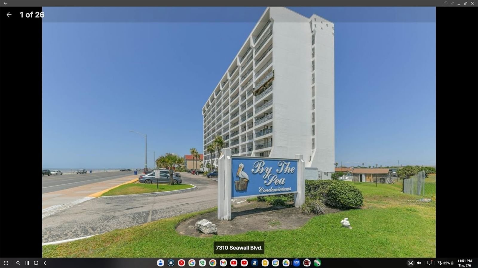 Real estate property located at 7310 Seawall #1002, Galveston, By The Sea Condo, Galveston, TX, US