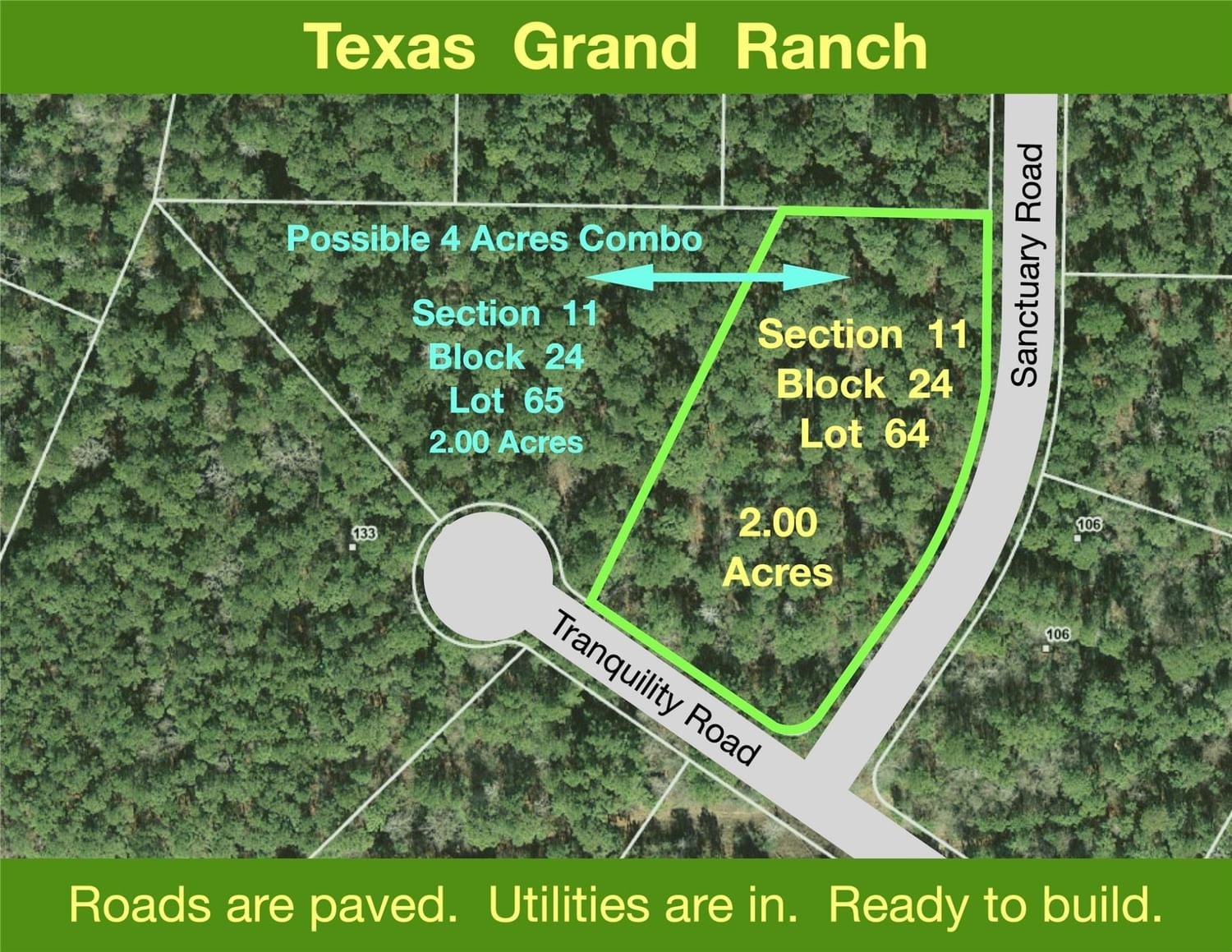Real estate property located at 11-24-64 Sanctuary, Walker, Huntsville, TX, US