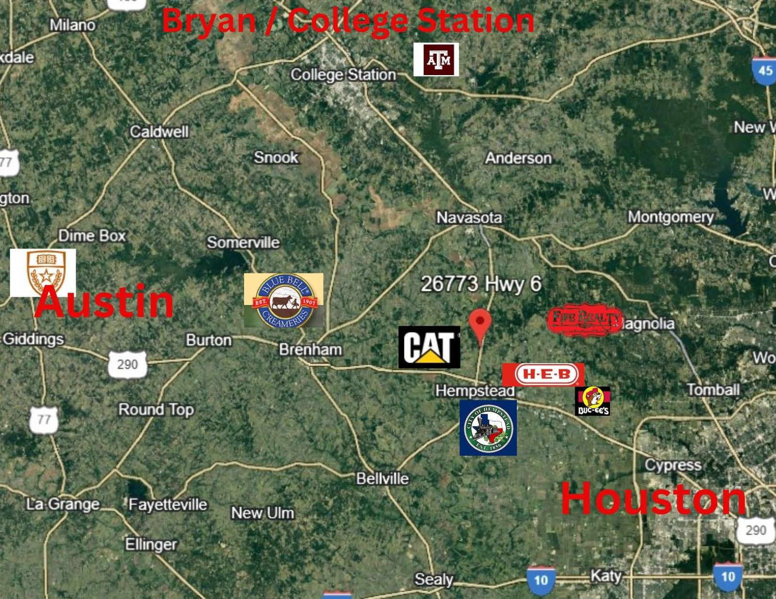 Real estate property located at 26773 Highway 6, Waller, na, Hempstead, TX, US