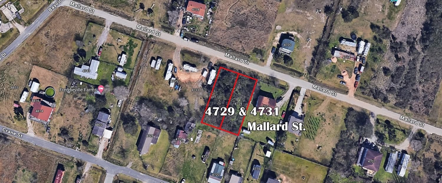 Real estate property located at 4729 & 4731 Mallard, Galveston, Wittjen 7, Hitchcock, TX, US