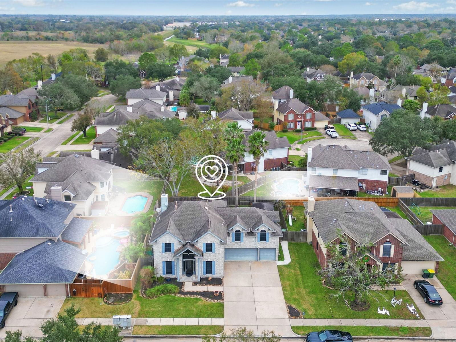 Real estate property located at 1813 Oakedge, Brazoria, Oakbrook, Pearland, TX, US