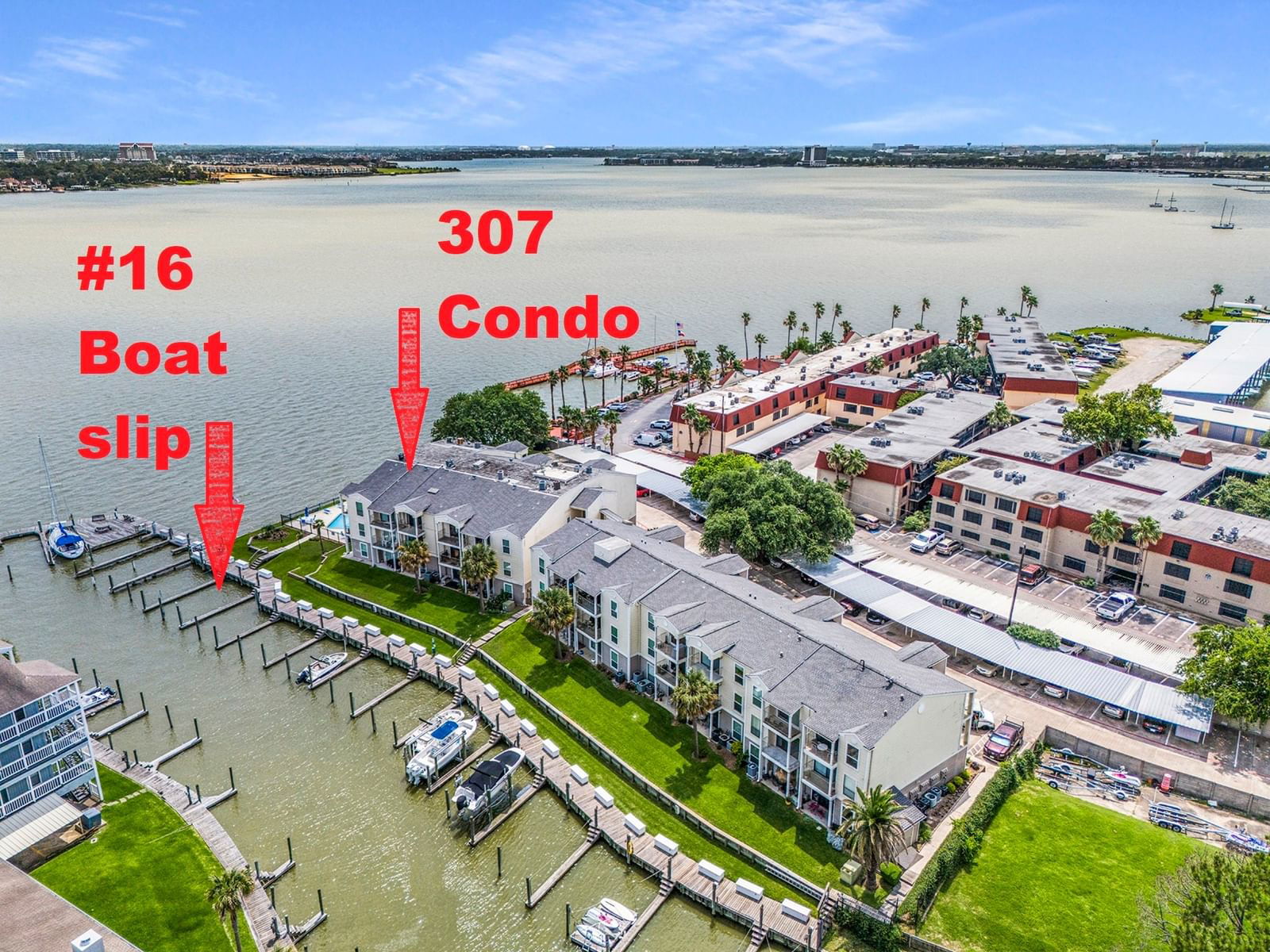 Real estate property located at 307 Yacht Club #307, Harris, Yacht Club Condo Ph 01, Seabrook, TX, US