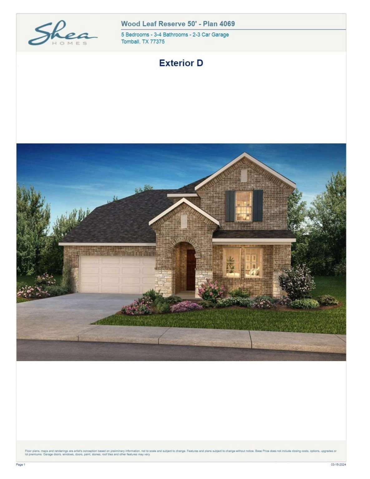 Real estate property located at 1939 Hickory Grove, Harris, Wood Leaf Reserve, Tomball, TX, US