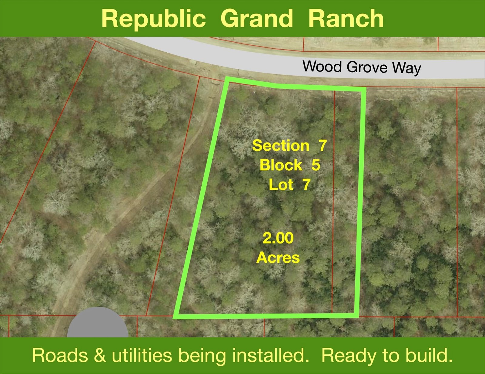 Real estate property located at 15615 Wood Grove, Montgomery, Republic Grand Ranch, Willis, TX, US