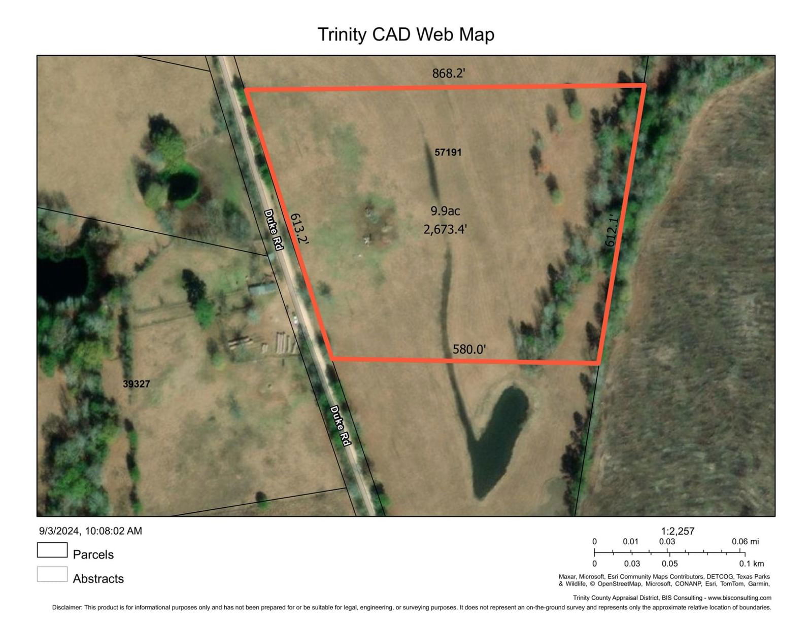 Real estate property located at (R57191) Duke Road, Trinity, na, Apple Springs, TX, US