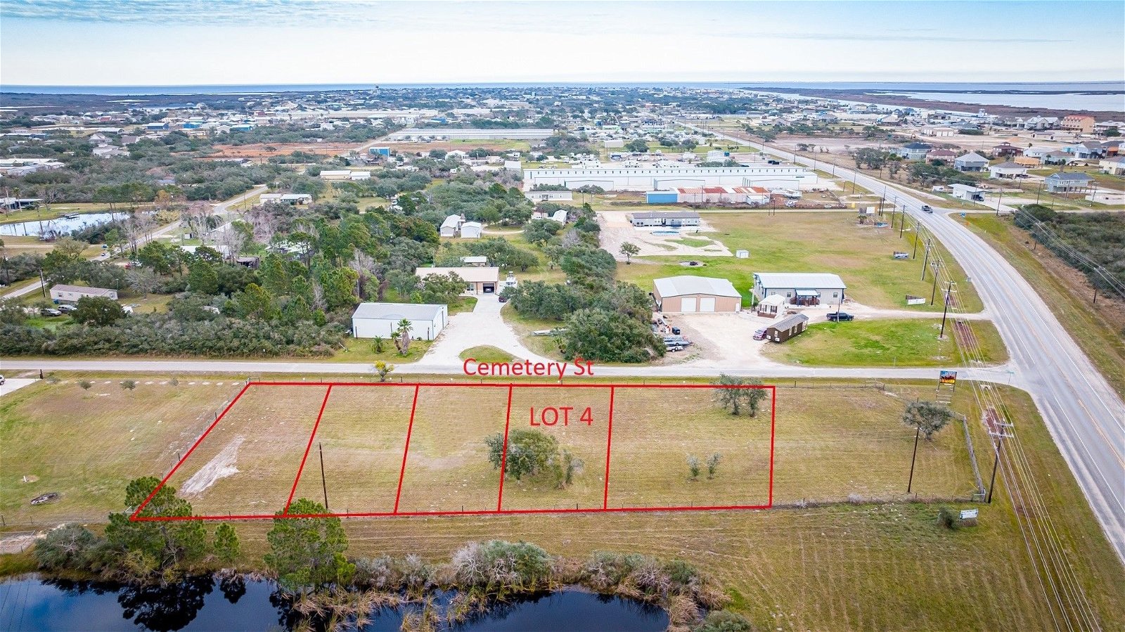 Real estate property located at Lot 4 Cemetery Street, Calhoun, PERSHALL SUBDIVISION, Port O Connor, TX, US