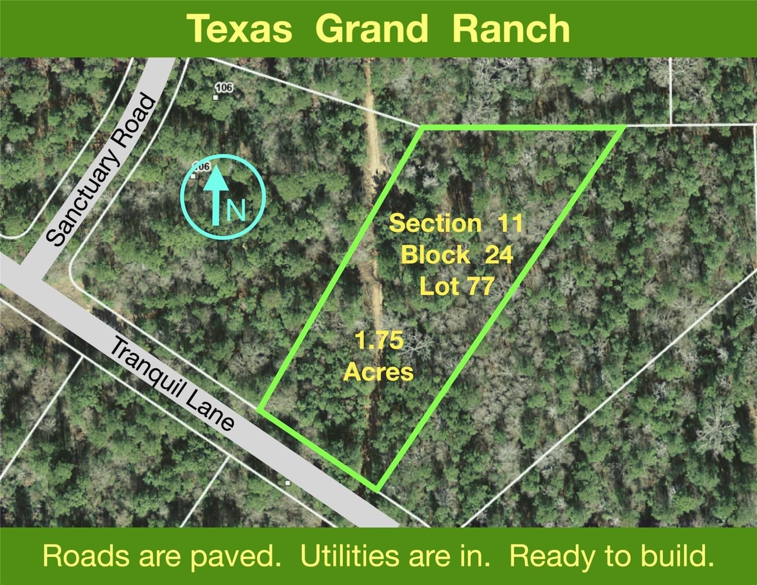 Real estate property located at 11-24-77 Tranquil, Walker, Texas Grand Ranch, Huntsville, TX, US