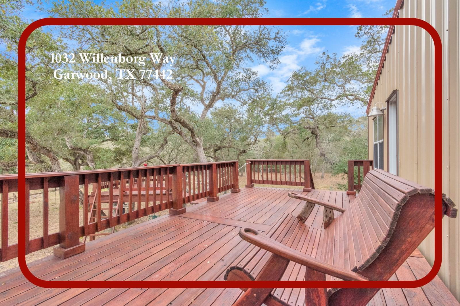 Real estate property located at 1032 Willenborg, Colorado, Sandy Creek, Garwood, TX, US