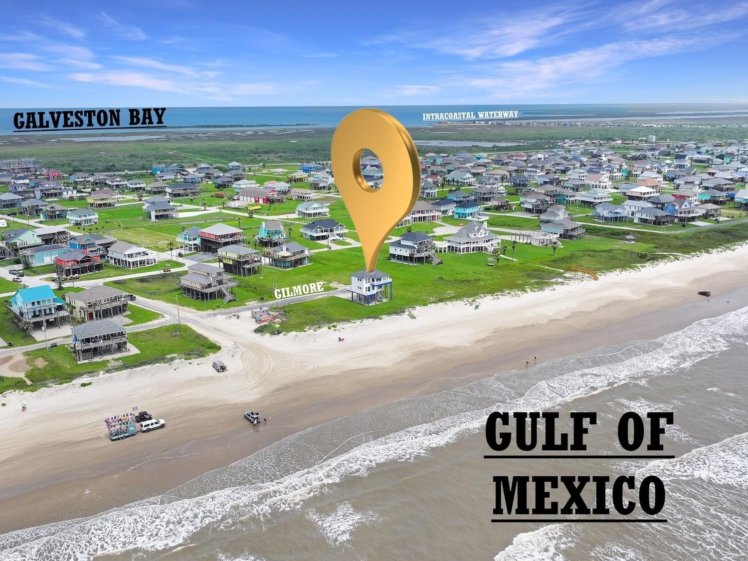 Real estate property located at 2496 Gilmore, Galveston, Pearl Beach, Crystal Beach, TX, US