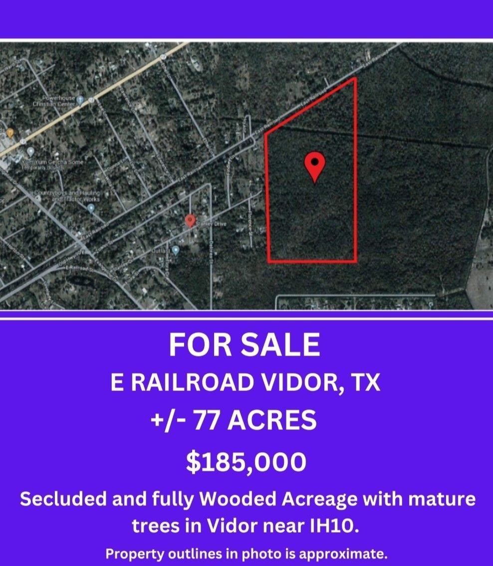 Real estate property located at 000 Railroad, Orange, Vidor, TX, US