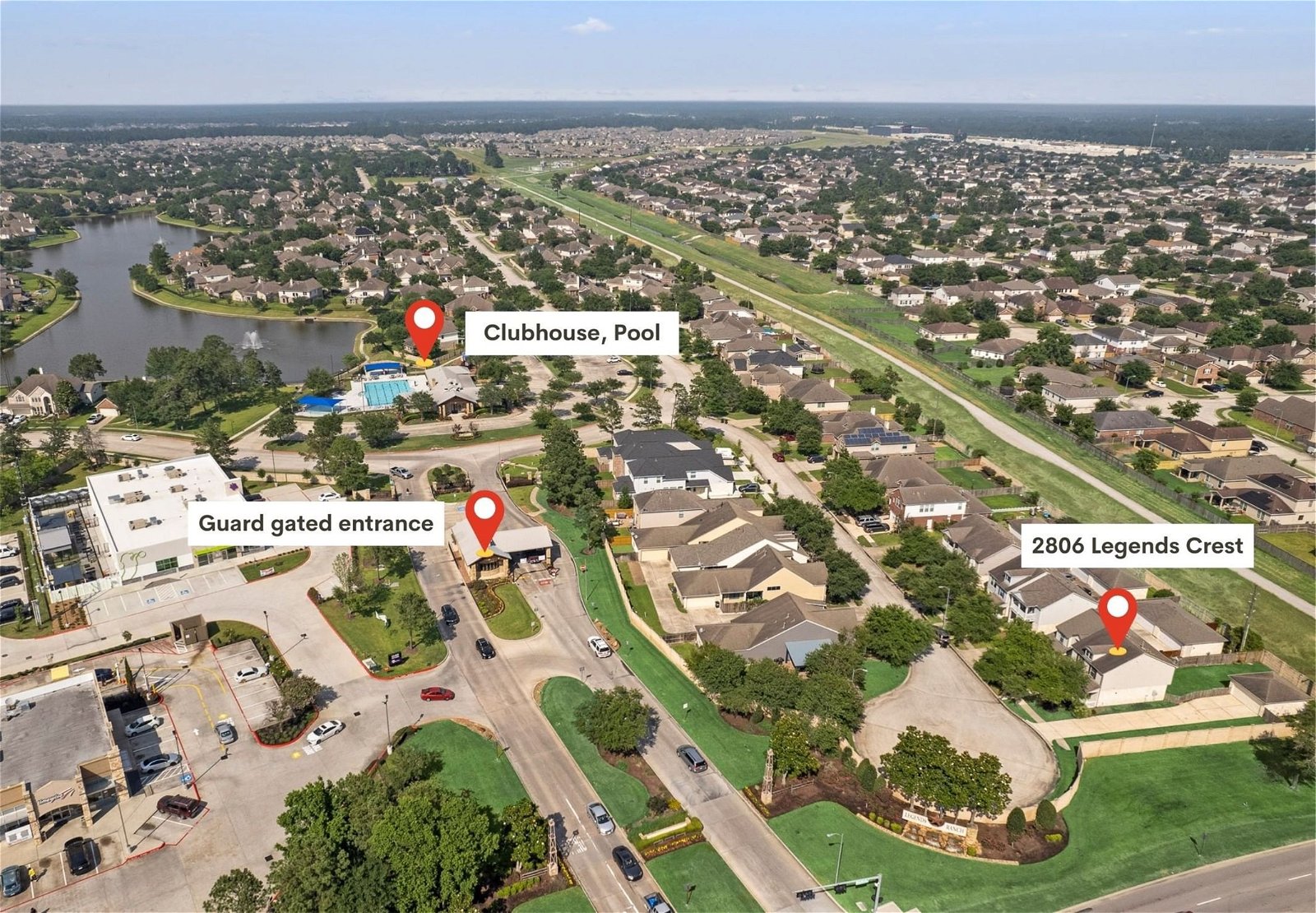 Real estate property located at 2806 Legends Crest, Montgomery, Spring, TX, US