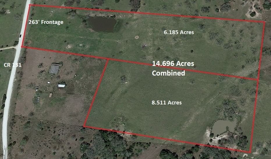 Real estate property located at TBD 14.696 Ac CR 131, Grimes, Bedias, TX, US