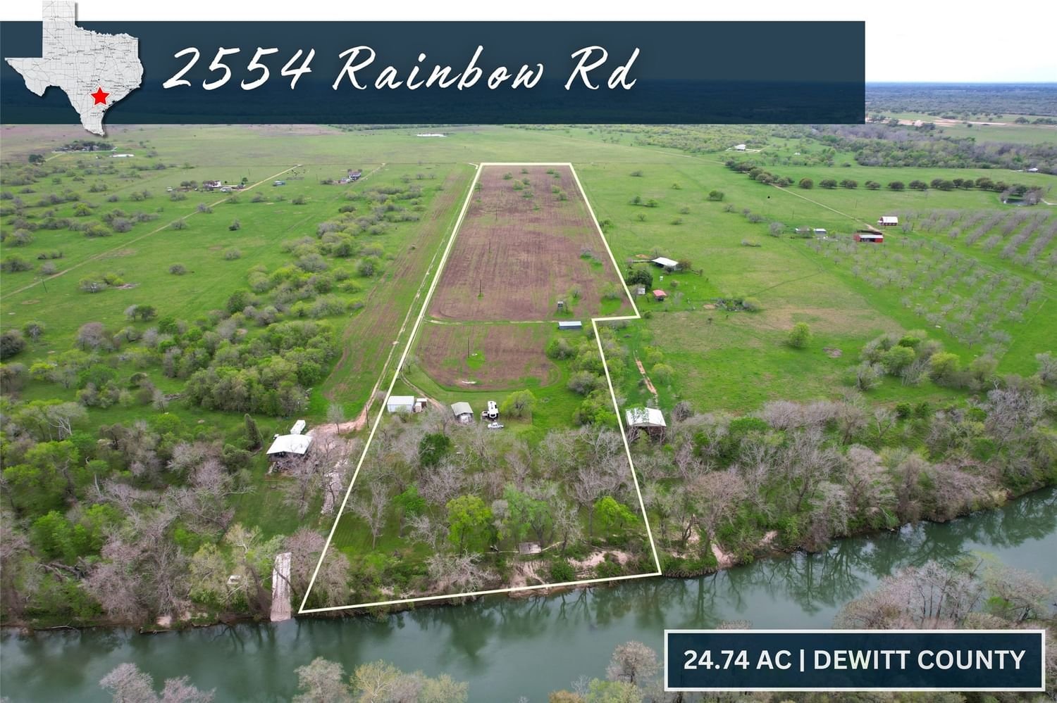 Real estate property located at 2554 Rainbow, DeWitt, NA, Cuero, TX, US