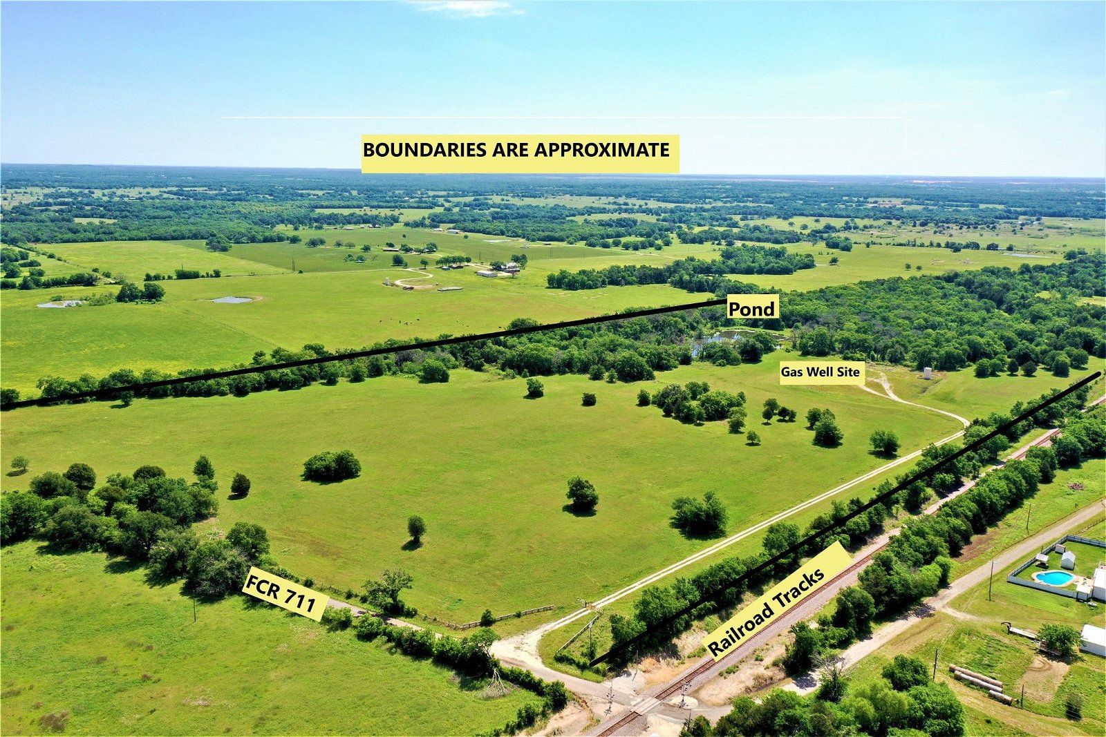 Real estate property located at TBD FM 80/FCR 711, Freestone, None, Teague, TX, US