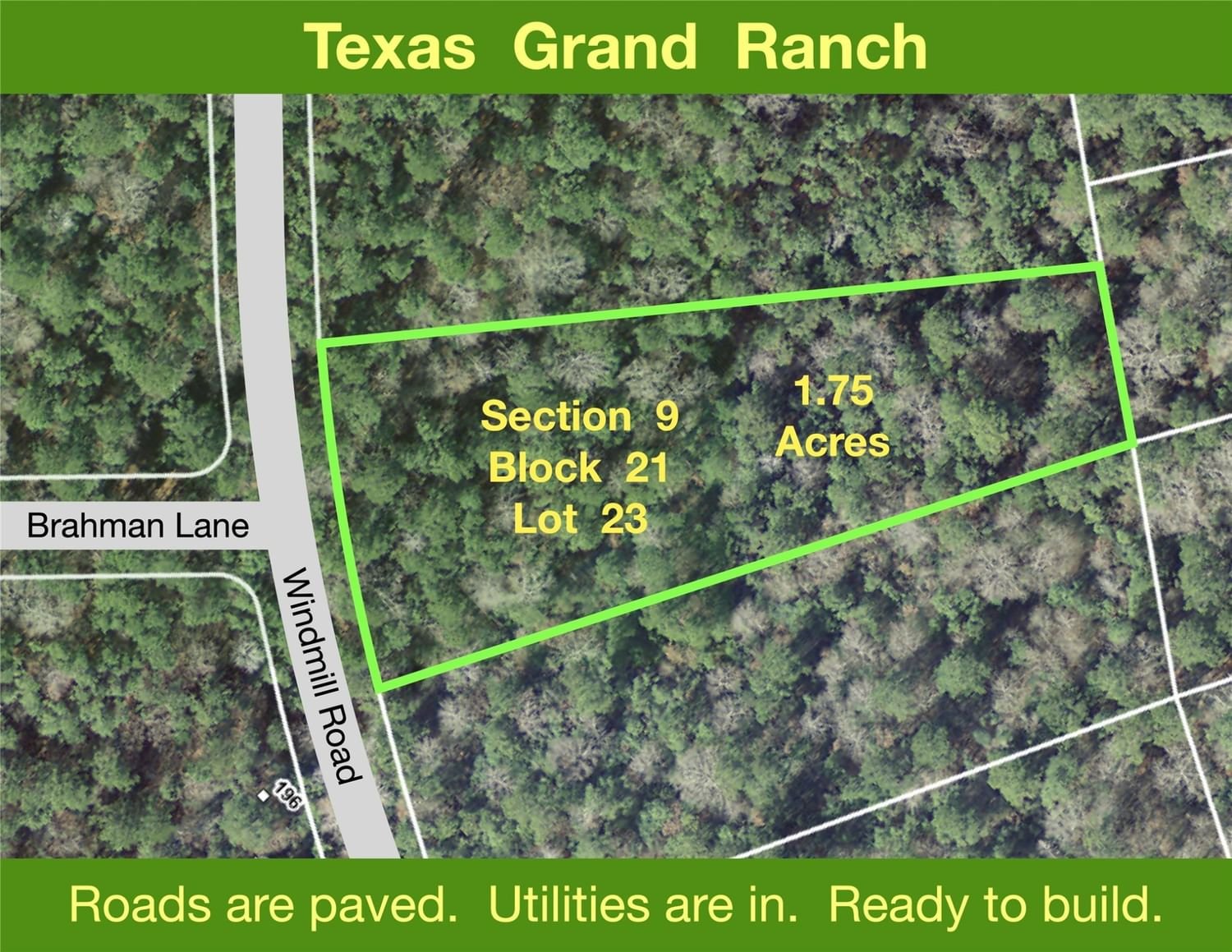 Real estate property located at 9-21-23 Windmill, Walker, Texas Grand Ranch, New Waverly, TX, US