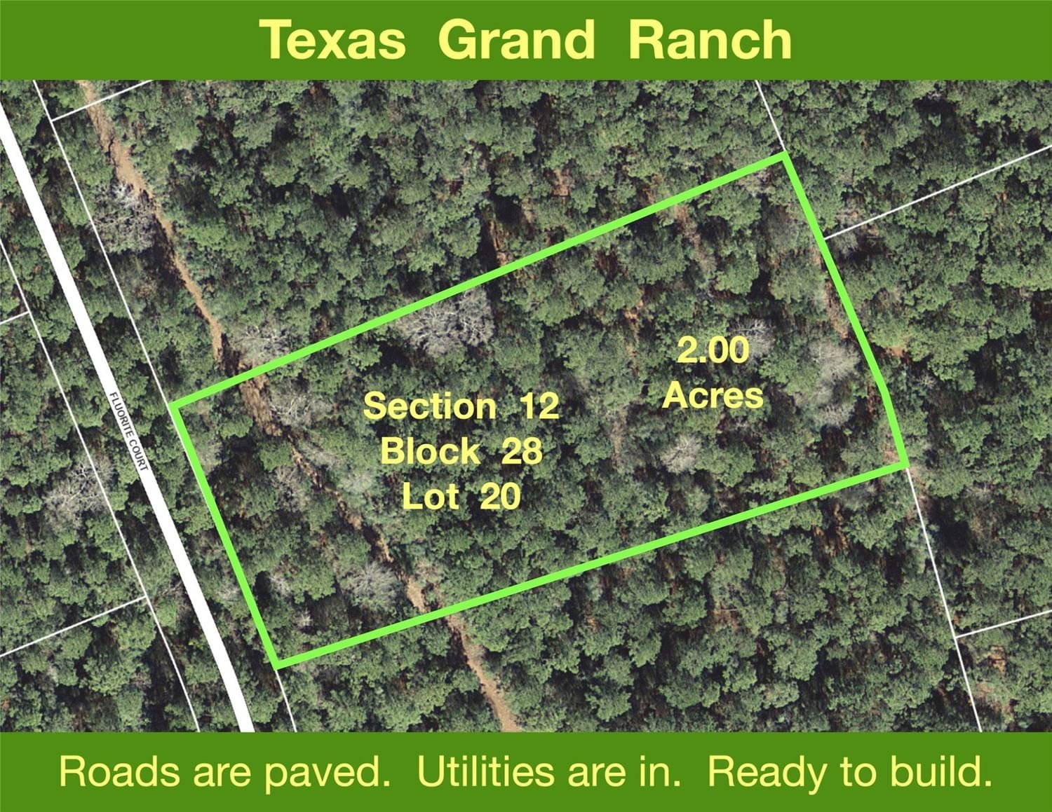 Real estate property located at 12-28-19 Fluorite, Walker, Texas Grand Ranch, Huntsville, TX, US