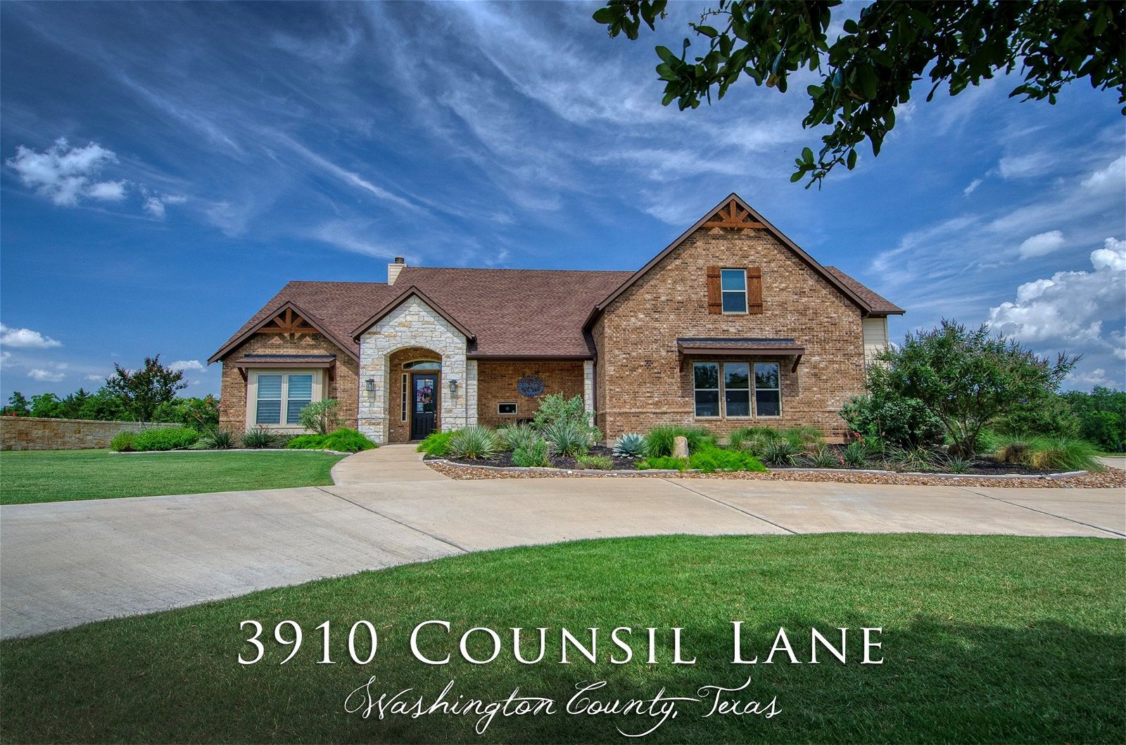 Real estate property located at 3910 Counsil, Washington, Crosswinds Estates, Brenham, TX, US