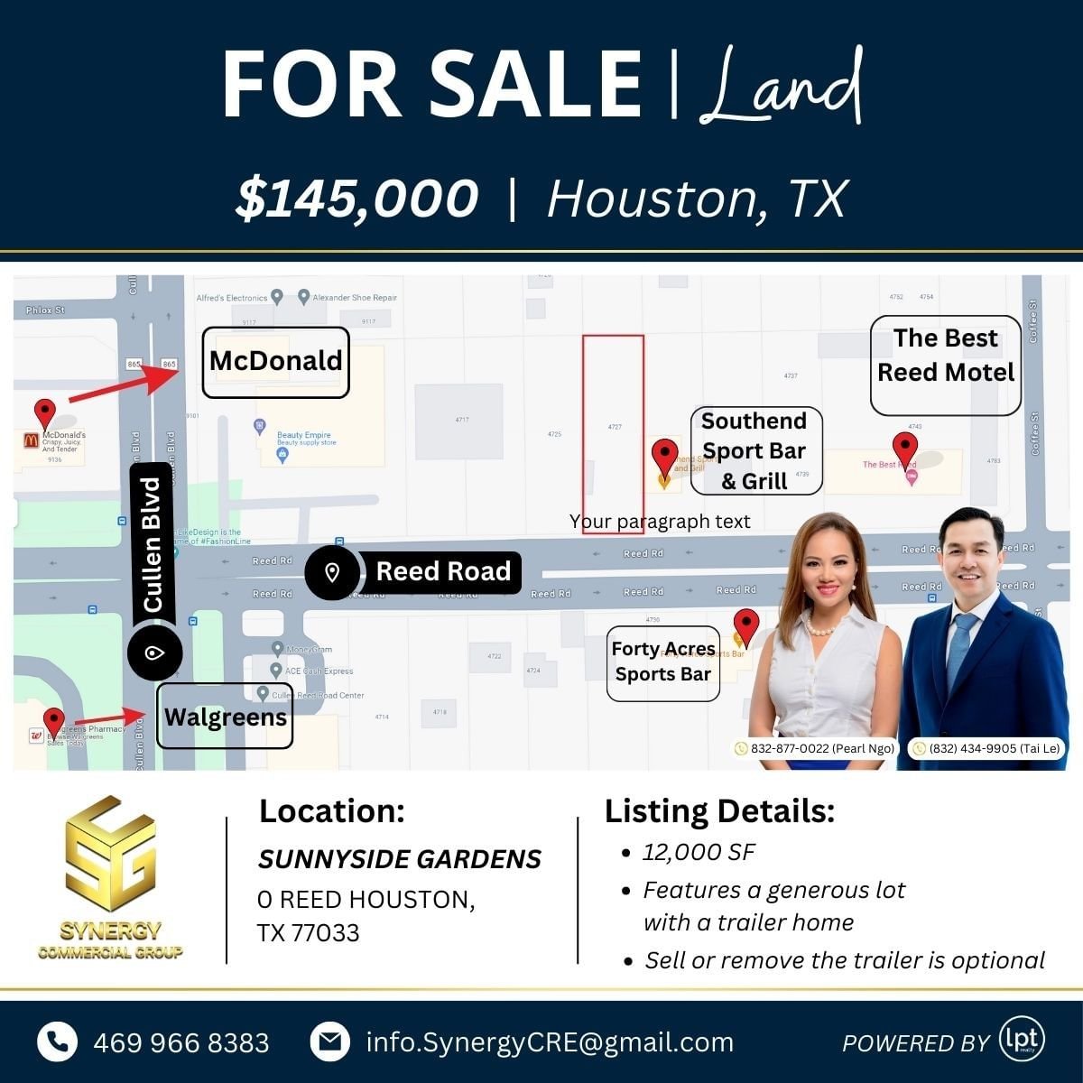 Real estate property located at 0 Reed, Harris, Sunnyside Gardens, Houston, TX, US