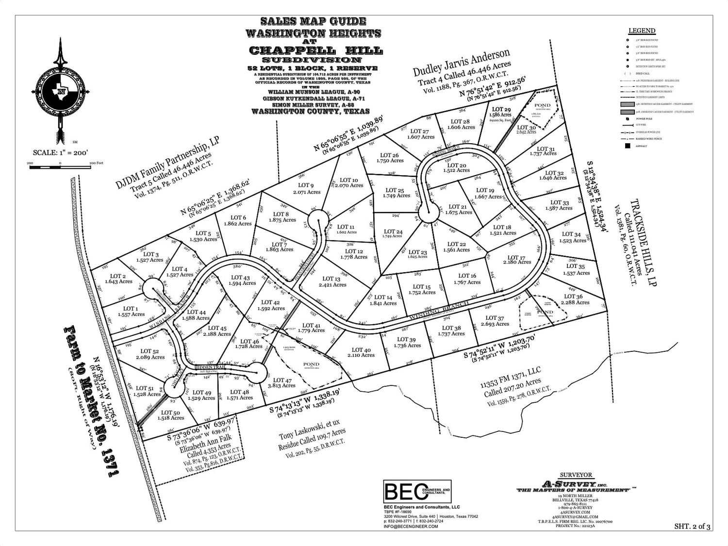 Real estate property located at 0 Winding Branch, Washington, Washington Heights, Chappell Hill, TX, US