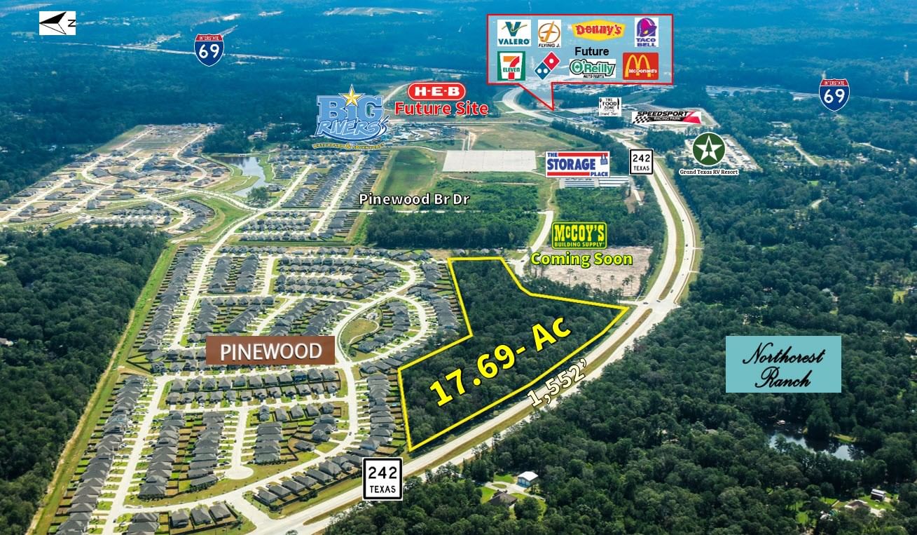 Real estate property located at 00 Hwy 242, Montgomery, James Moffett Surv Sec 1 Abs #, New Caney, TX, US