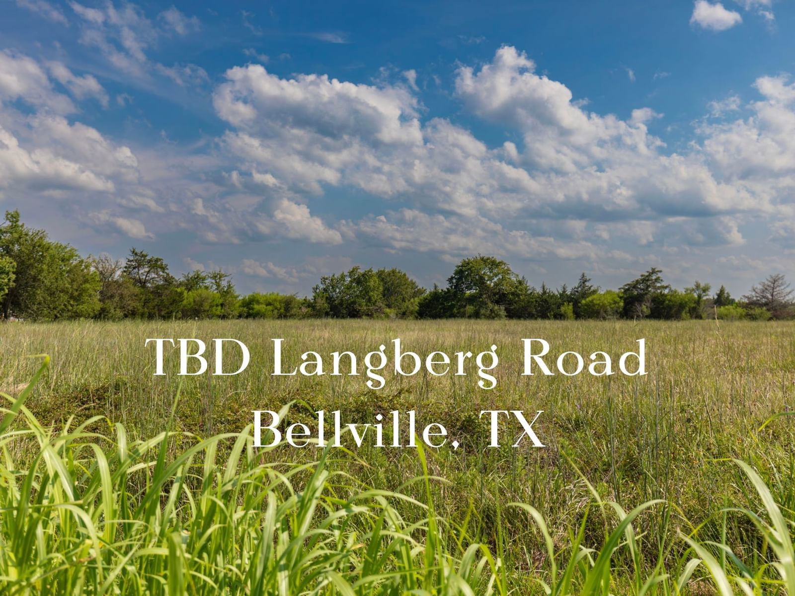 Real estate property located at TBD Langberg, Austin, NA, Bellville, TX, US