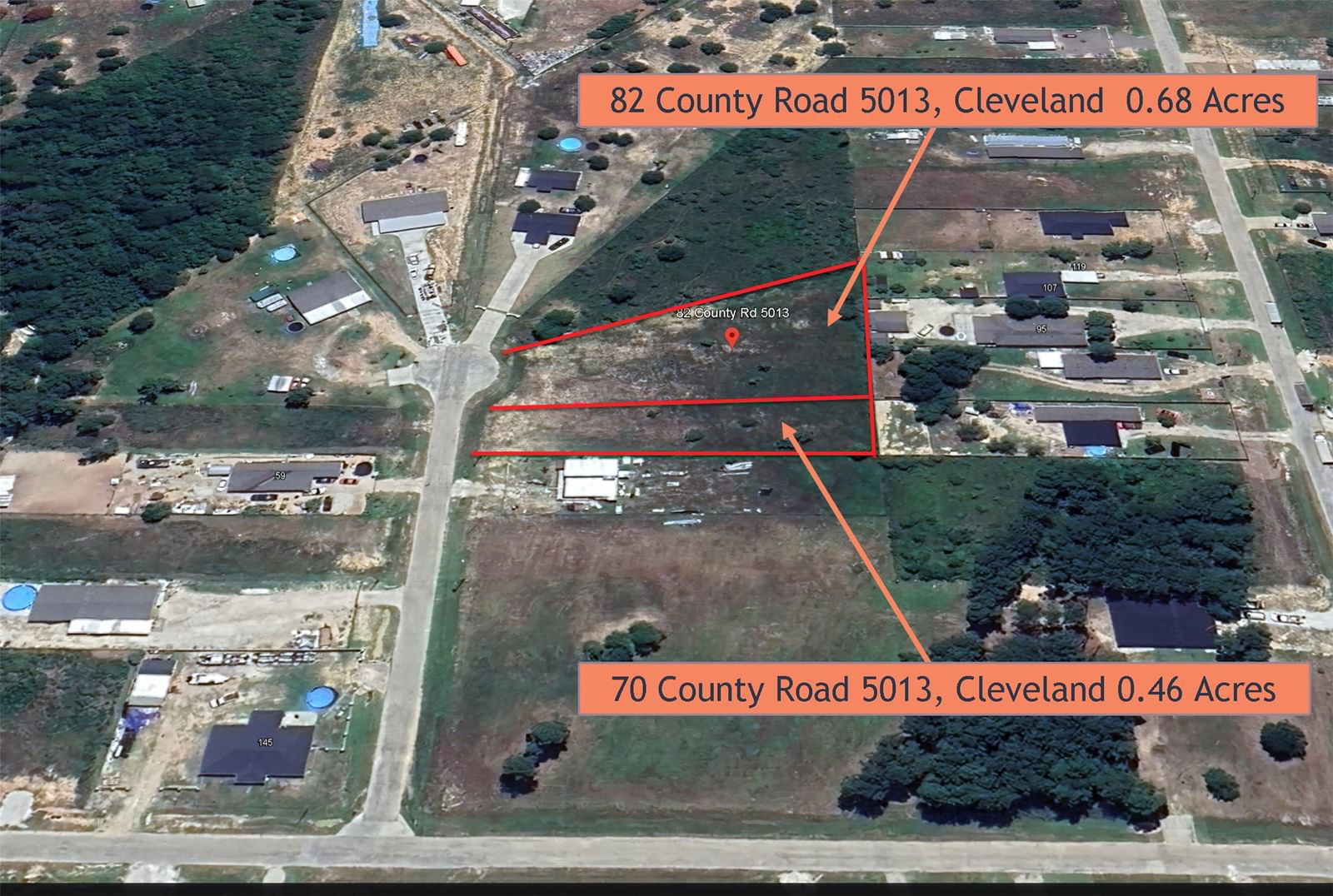 Real estate property located at 82 County Road 5013, Liberty, Camino Real, Sec 2, Cleveland, TX, US