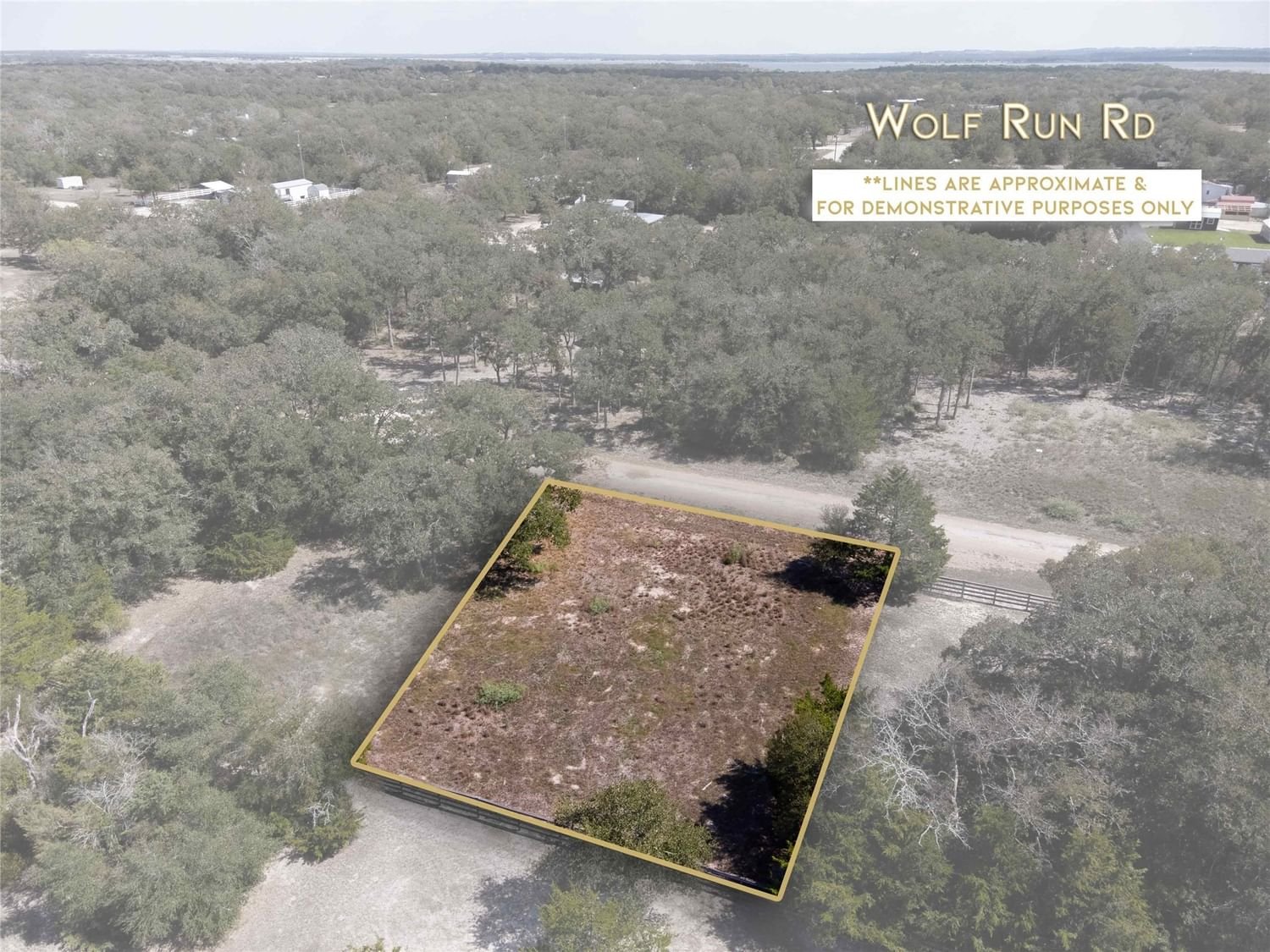 Real estate property located at Lot 654/655 Wolf Run, Burleson, Somerville, TX, US