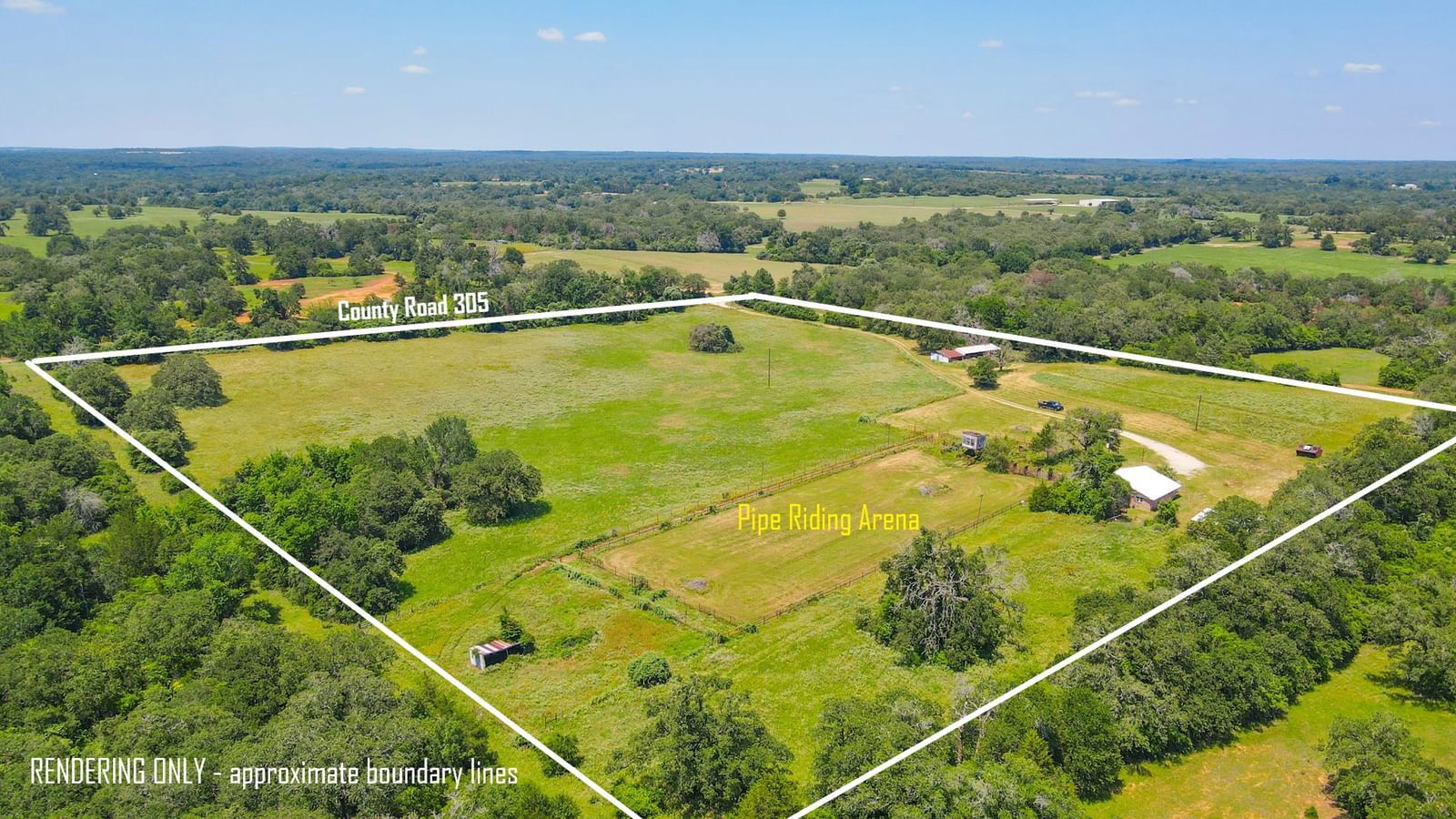 Real estate property located at 8585 County Road 305-14 acres, Burleson, None, Rockdale, TX, US