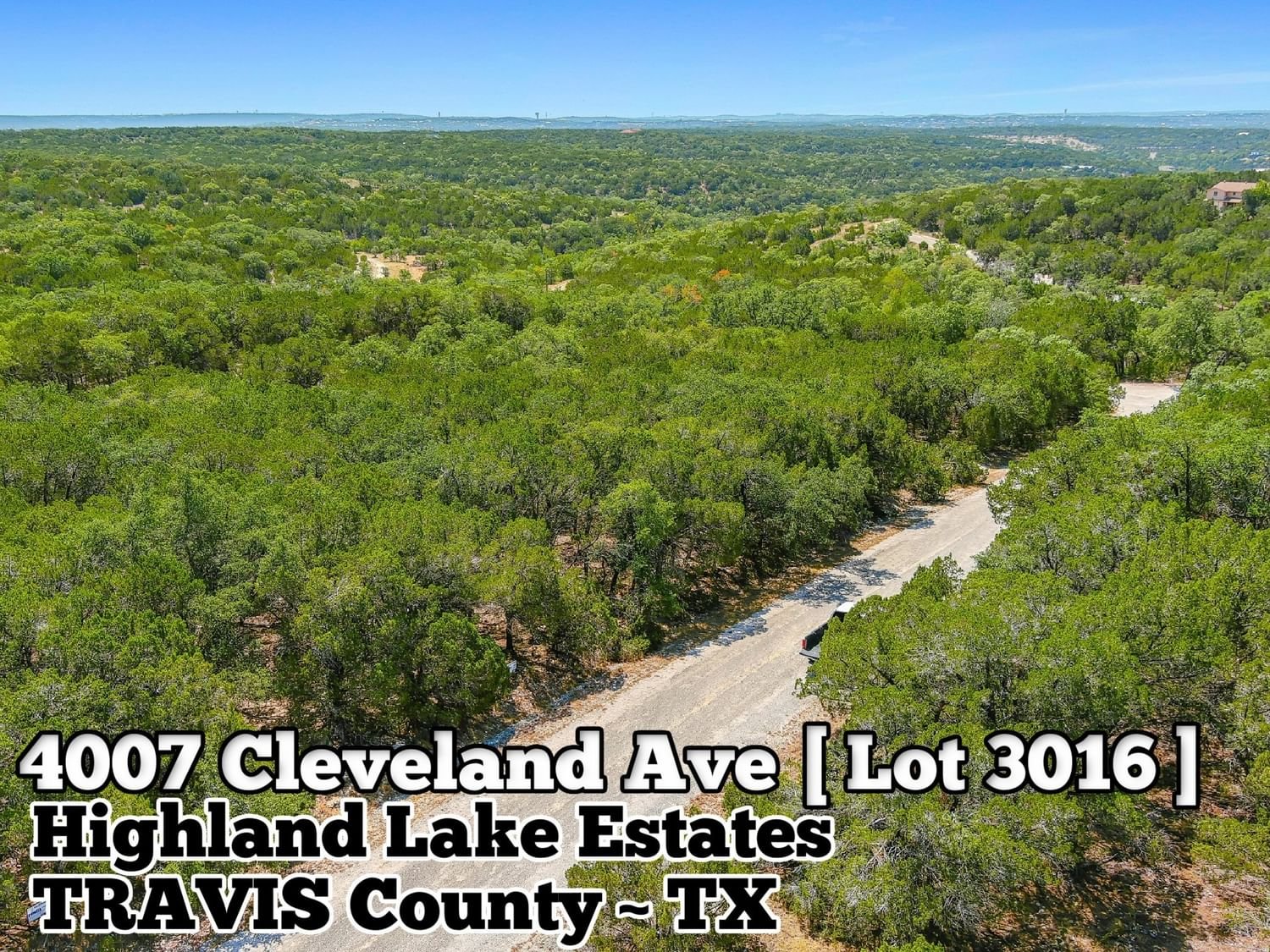 Real estate property located at 4007 Cleveland, Travis, Lago Vista, TX, US
