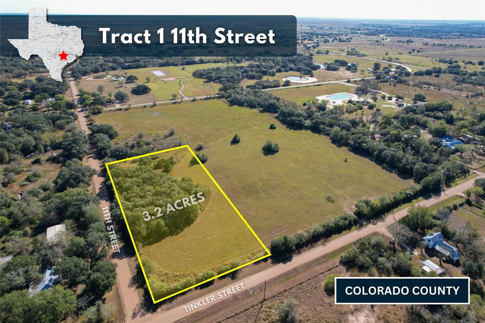 Real estate property located at Tract 1 11Th, Colorado, Rock Island Outlots, Rock Island, TX, US