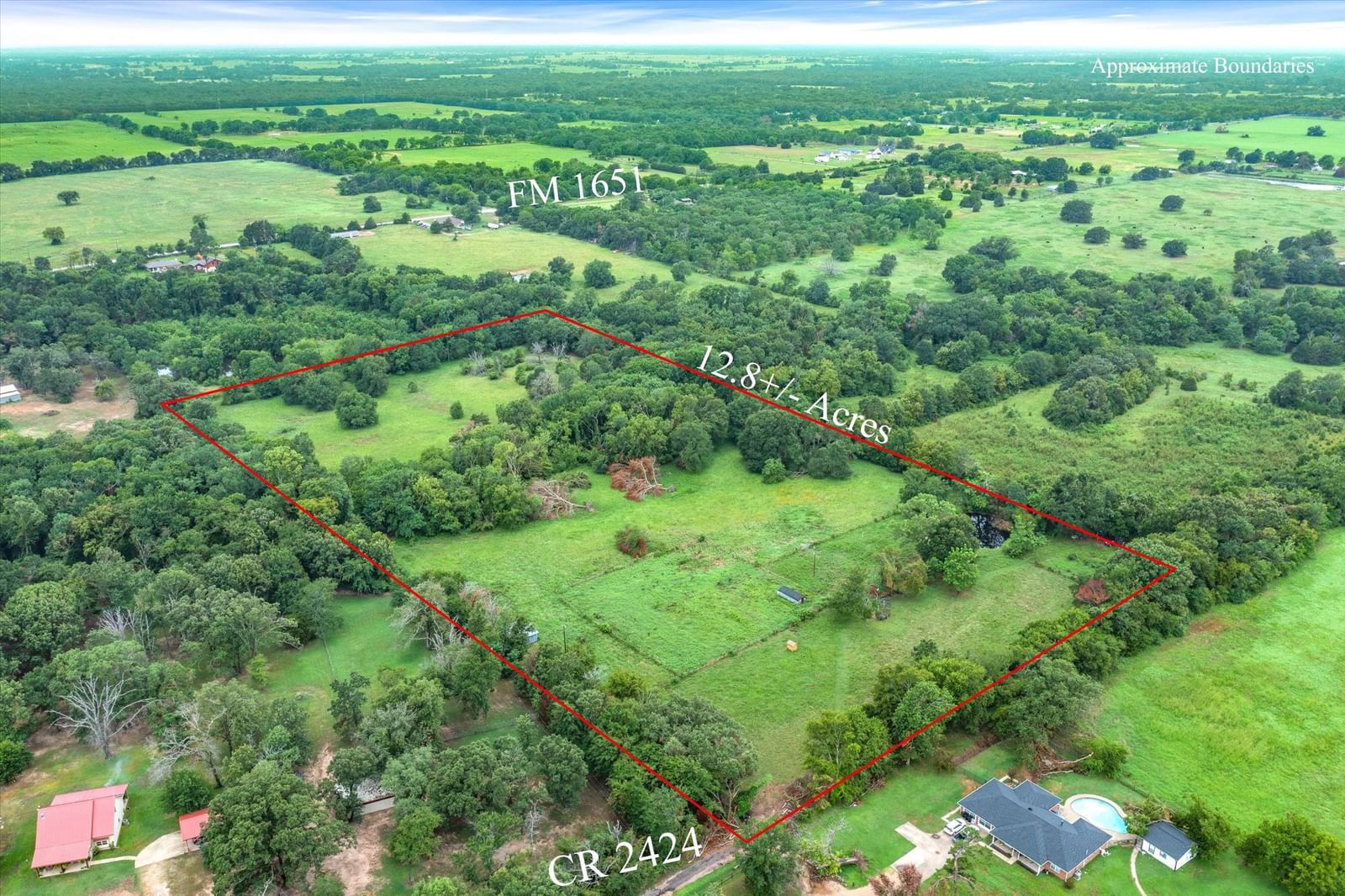 Real estate property located at 12.870+- VZ County Road 2424, Van Zandt, None, Canton, TX, US