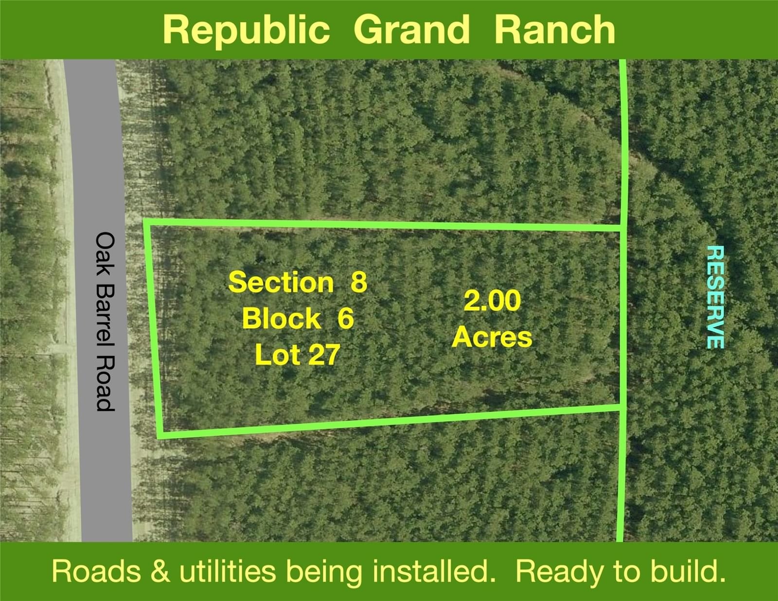 Real estate property located at 12802 Oak Barrel Rd, Montgomery, Republic Grand Ranch, Willis, TX, US