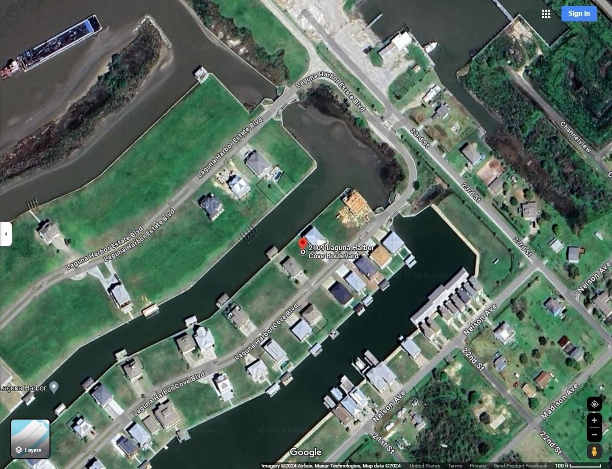 Real estate property located at 2109 Laguna Harbor Cove, Galveston, Laguna Harbor 2005, Port Bolivar, TX, US