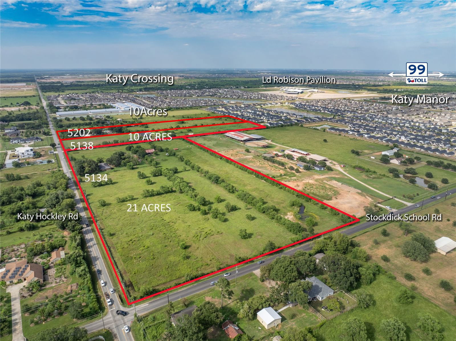 Real estate property located at 5134 Katy Hockley, Harris, H & T C Rr Co Sec 67 Blk 2, Katy, TX, US