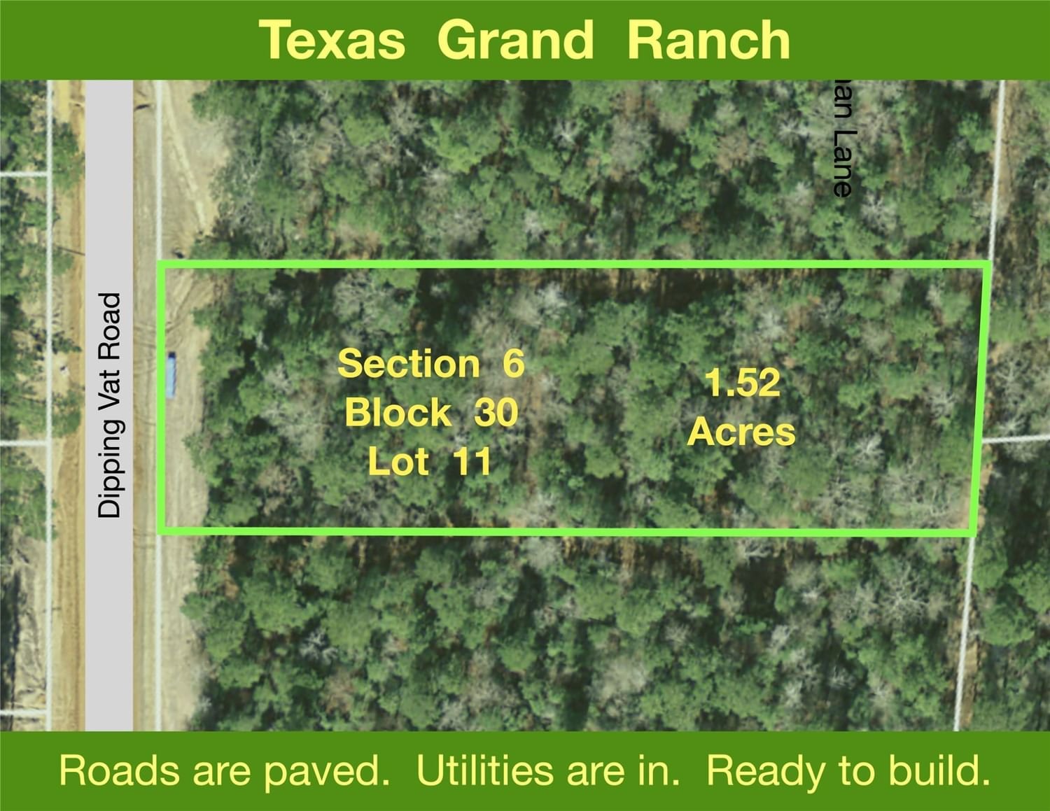 Real estate property located at 6-30-11 Dipping Vat, Walker, Texas Grand Ranch, Huntsville, TX, US