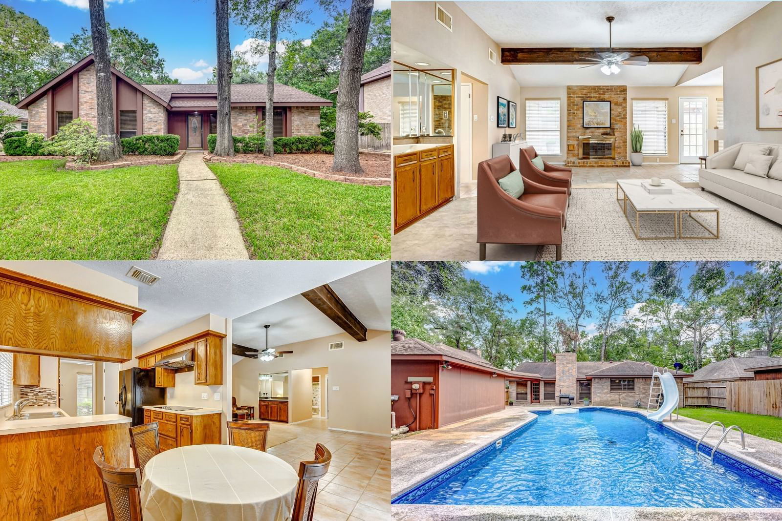 Real estate property located at 3715 Hill Springs, Harris, Greentree Village Sec 01 Amd, Kingwood, TX, US