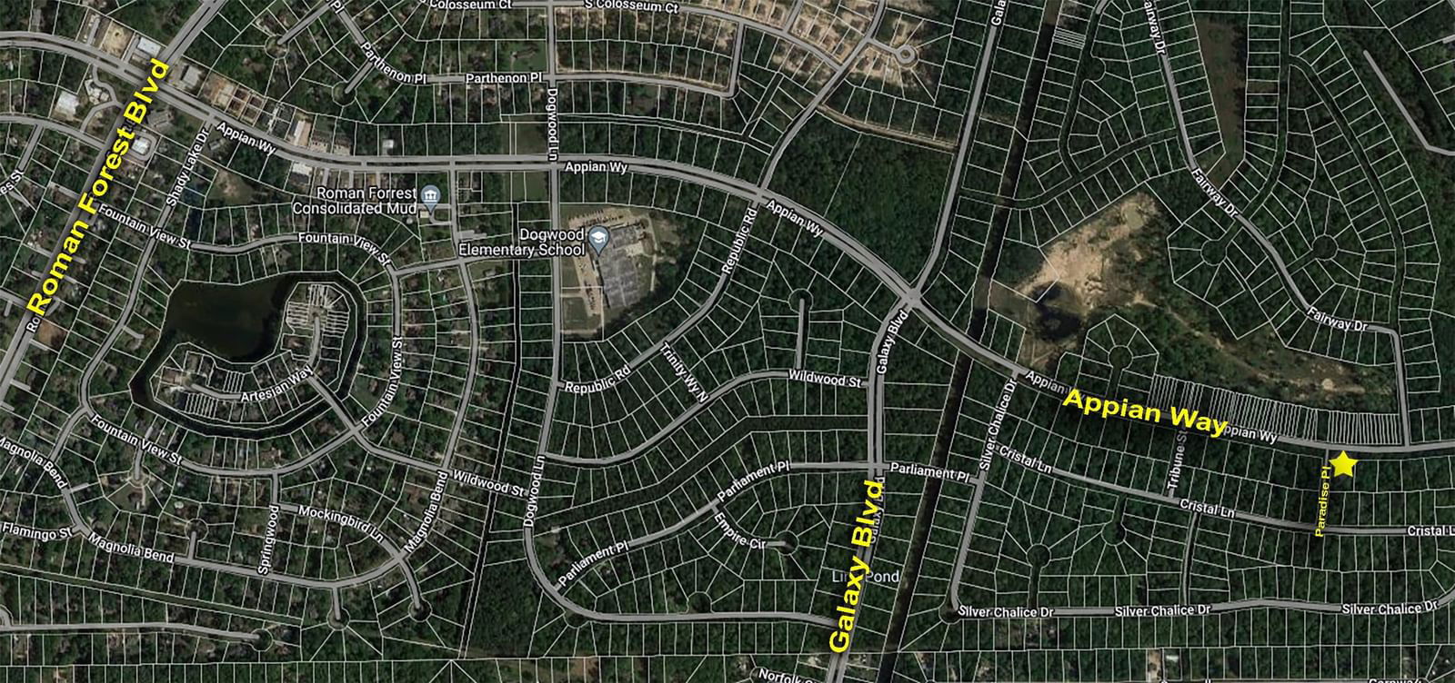 Real estate property located at Lot 1 Appian Way, Montgomery, Roman Forest 03, New Caney, TX, US