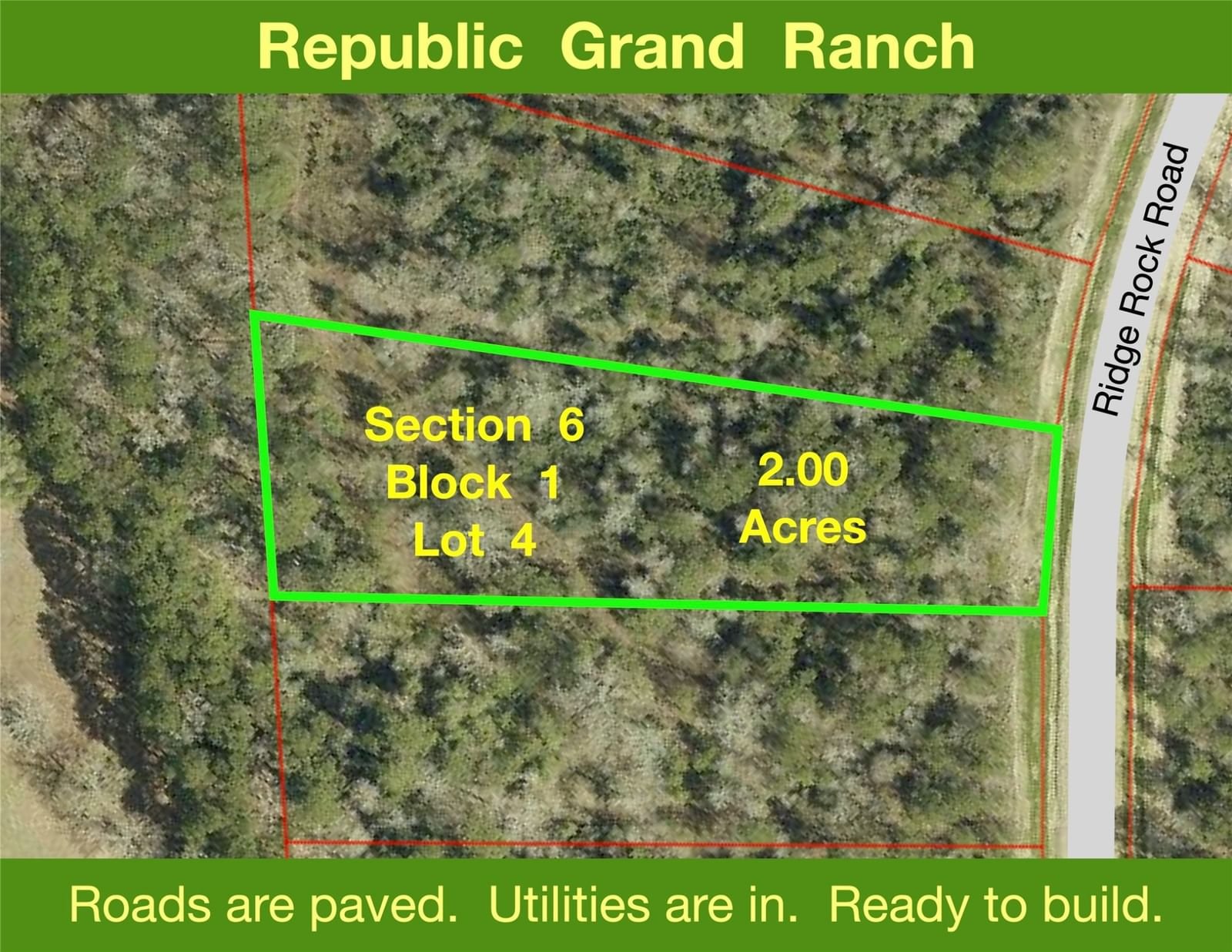 Real estate property located at 15829 Ridge Rock, Montgomery, Republic Grand Ranch, Willis, TX, US