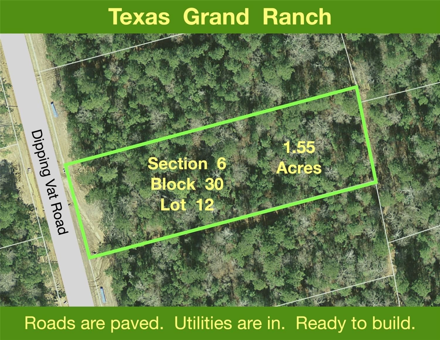 Real estate property located at 6-30-12 Dipping Vat, Walker, Texas Grand Ranch, Huntsville, TX, US